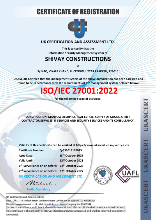 ISO/IEC 27001:2022 certificate preview